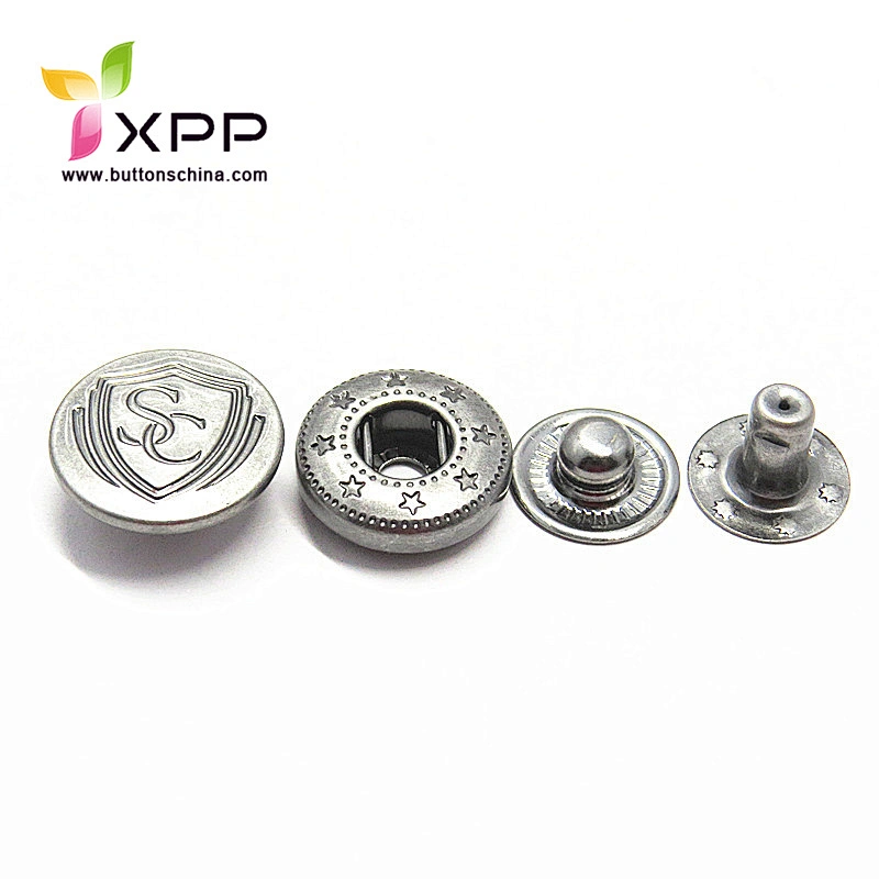 spring type snap button metal spring snap button metal snap button 4 parts snap button