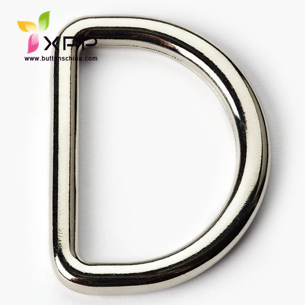 Metal alloy D-ring  D buckle for bag and garments