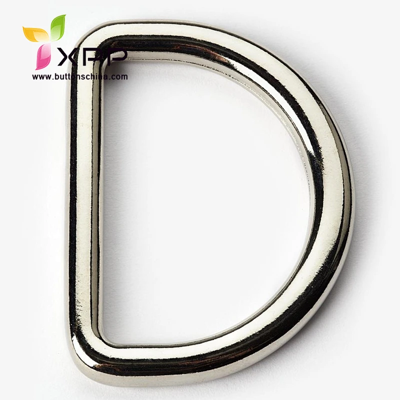 Metal alloy D-ring  D buckle for bag and garments