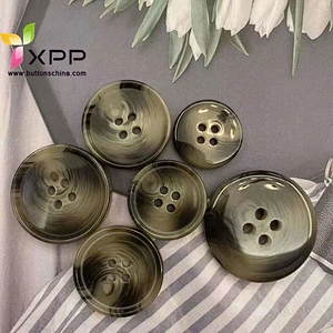 new design plastic horn coat button for over coat garments