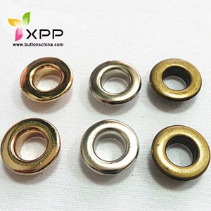 Metal brass eyelet for shoes and bag