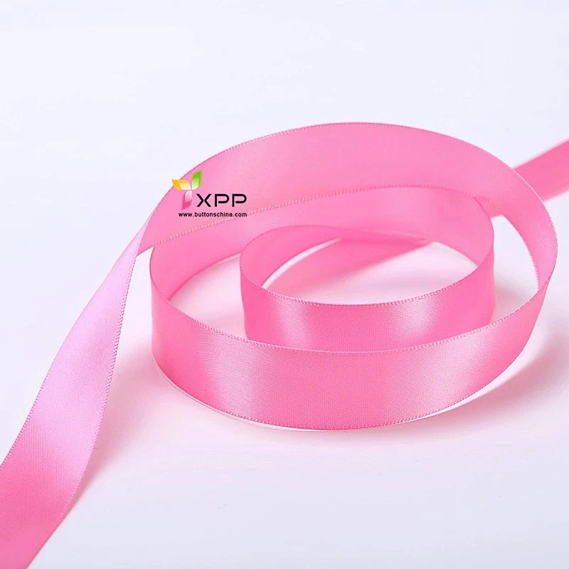Double face ribbon nylon tape with many color double satin ribbon polyester single face stain ribbon double satin face ribbon