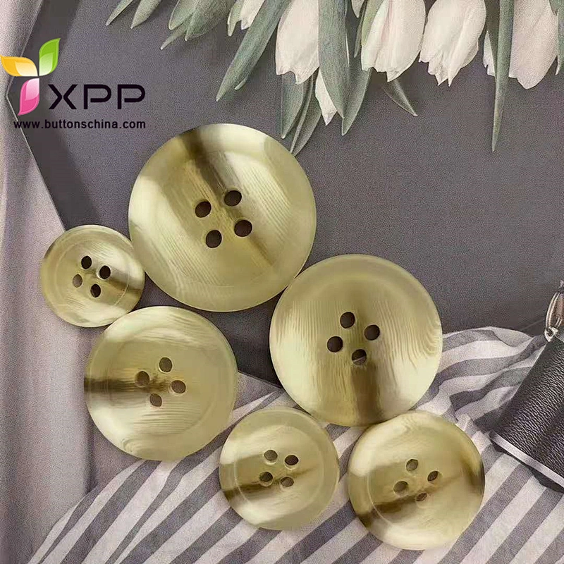 new design plastic horn coat button for over coat garments