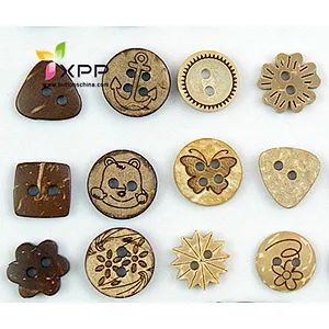 natural coconut shell button