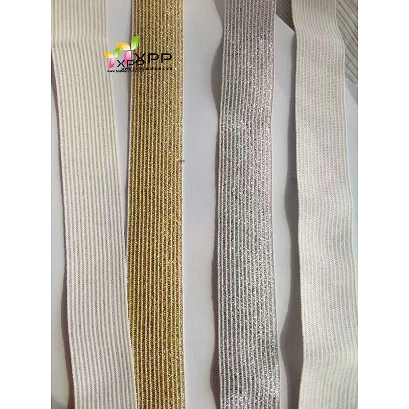 Golden silk thread Elastic Waistband for Underwear/Garments elastic button hole tape button hole elastic webbing elastic webbing jacquard elastic jacquard elastic waistband