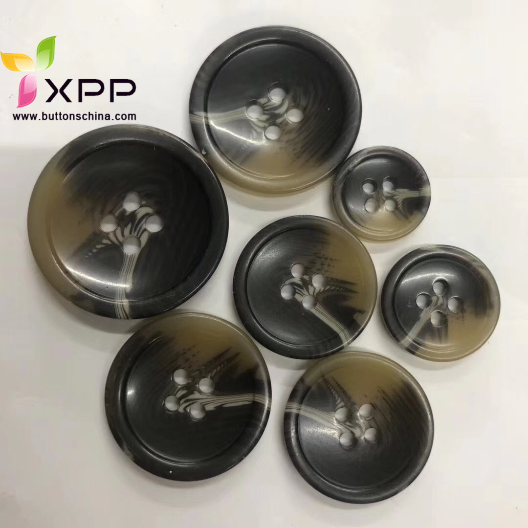 dark color plastic horn coat button plastic over coat button plastic horn button black plastic coat button
