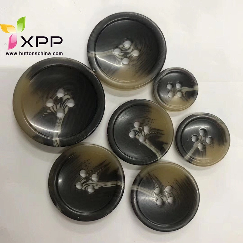 dark color plastic horn coat button plastic over coat button plastic horn button black plastic coat button