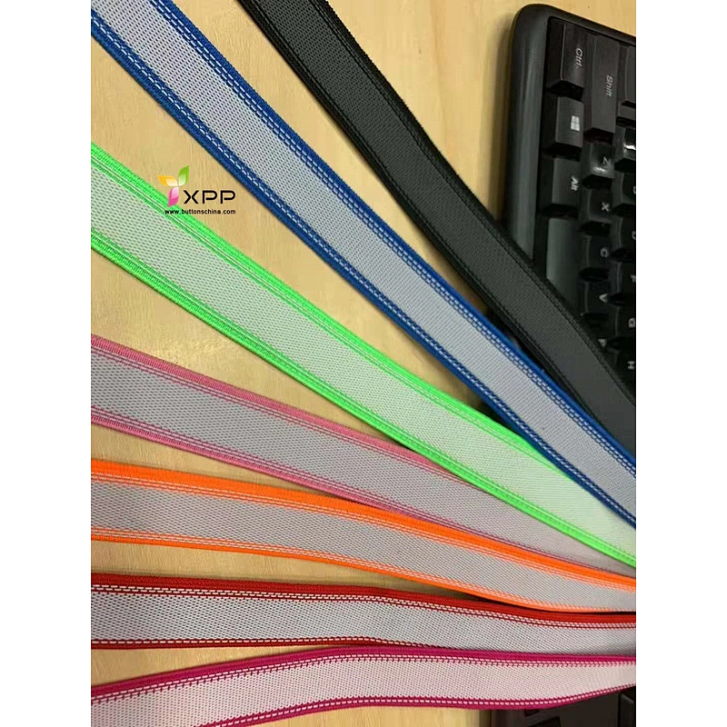 Logo Print and Black 100% cotton tape Logo print belt Print cotton tape