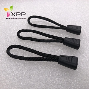 Rubber cord slider puller  zipper puller for sports garments