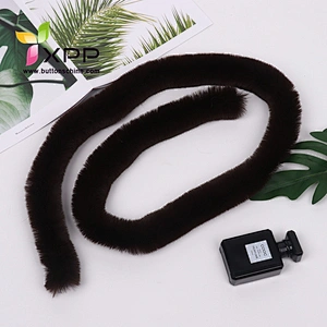 Long Fur Coat Big Wool Collar Warm Kowl fur fabric fur fashion