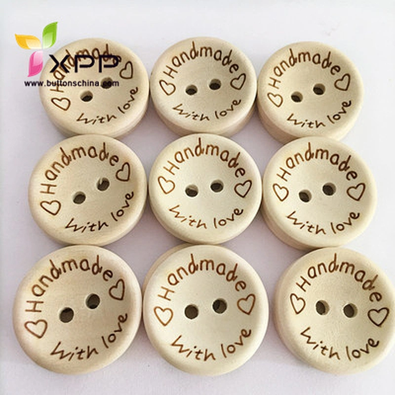 natural coconut shell button with laser logo
