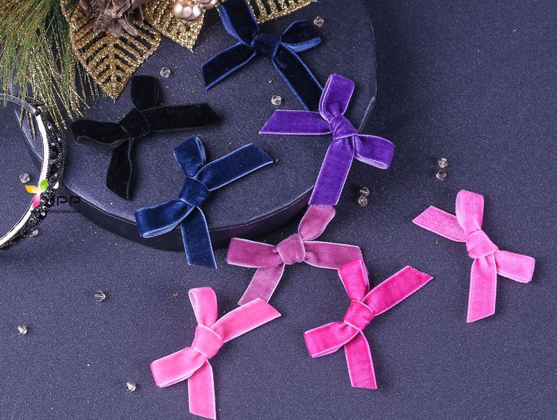 single face velvet tape flower