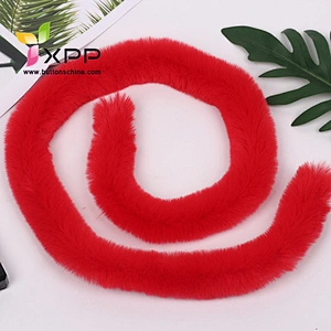 Long Fur Coat Big Wool Collar Warm Kowl fur fabric fur fashion