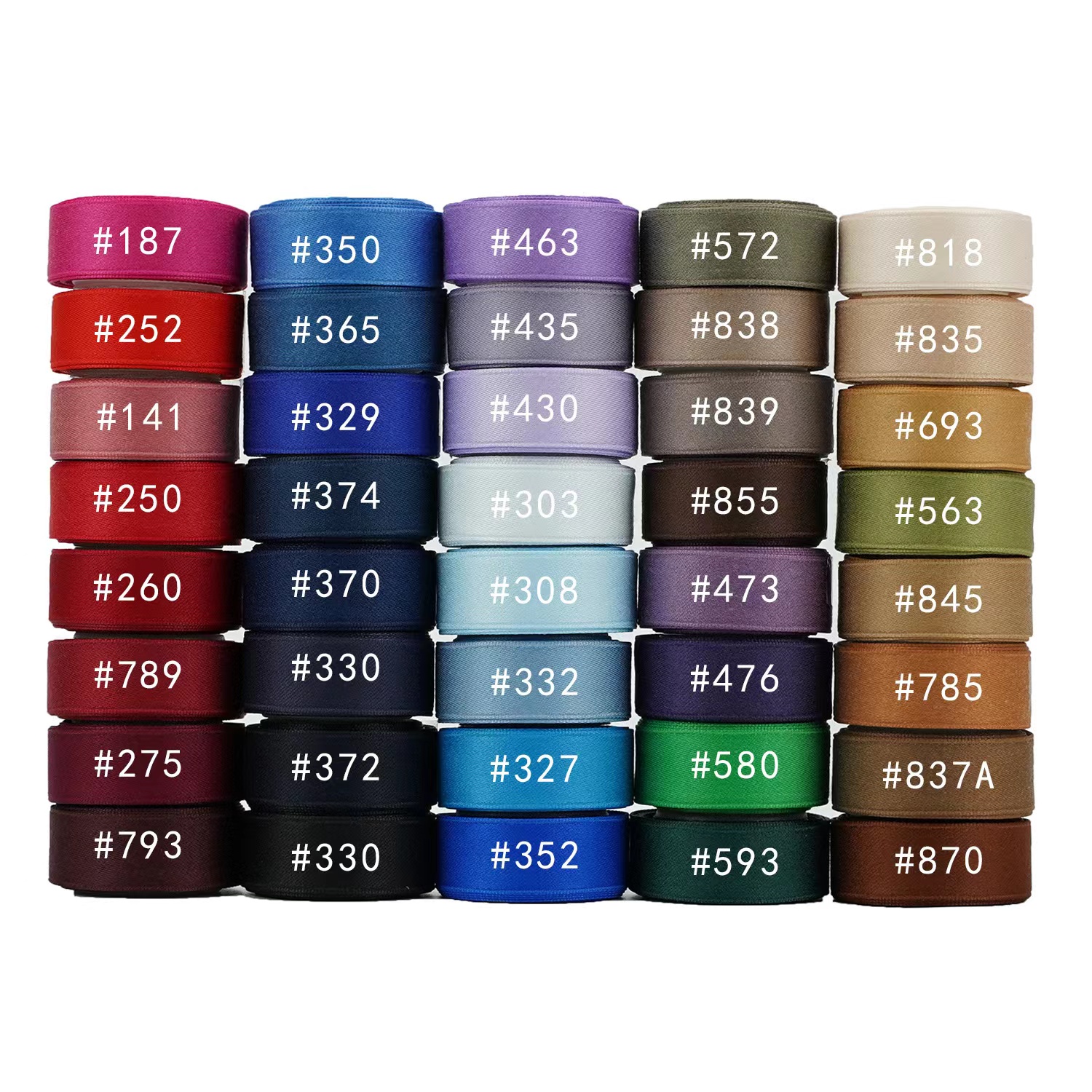 Two side sewing 100% Polyester sunshine tape For belt