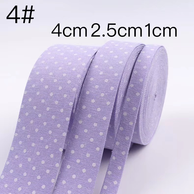 cotton dot print tape For belt,4cm