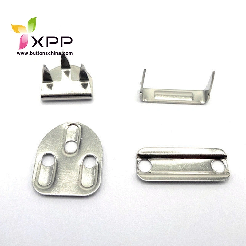 china manufactory metal trouser hook 4parts hook trouser hook button trouser