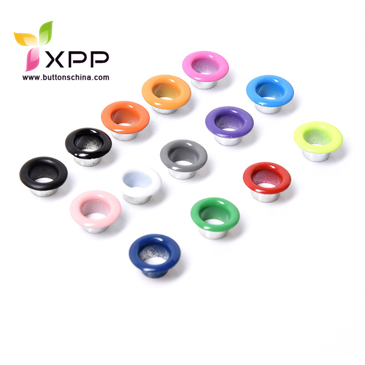 Metal brass eyelet with oil printing color