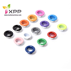 Metal brass eyelet with oil printing color