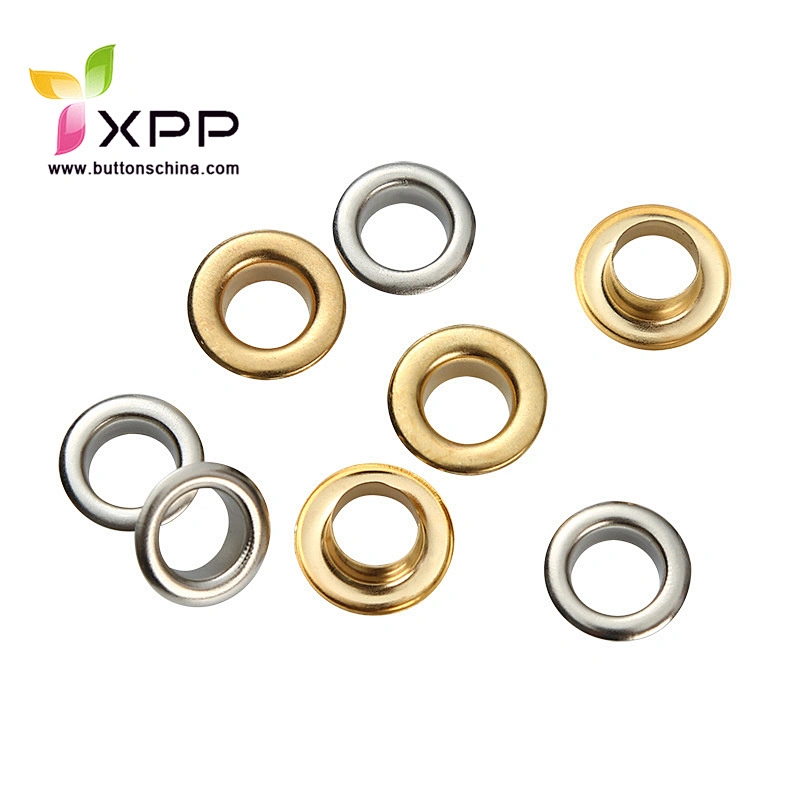 Metal brass eyelet for shoes and bag