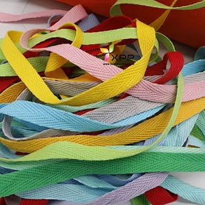HERRINGBONE MULTICOLOR COTTON TAPE  TT009