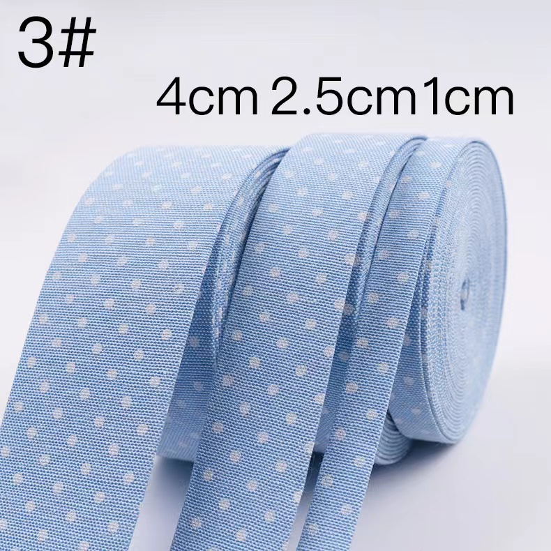 cotton dot print tape For belt,4cm