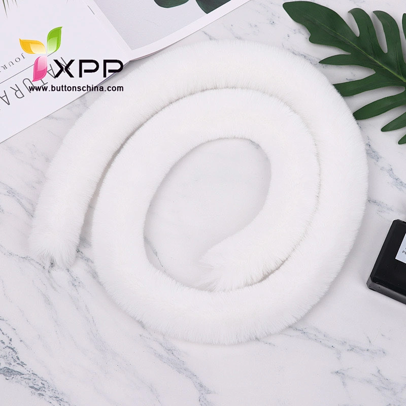 Long Fur Coat Big Wool Collar Warm Kowl fur fabric fur fashion