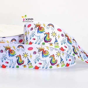 Grossgain polyester tape Print flower with many color double satin ribbon polyester double faced polyester ribbon double color satin ribbon single face satin ribbon