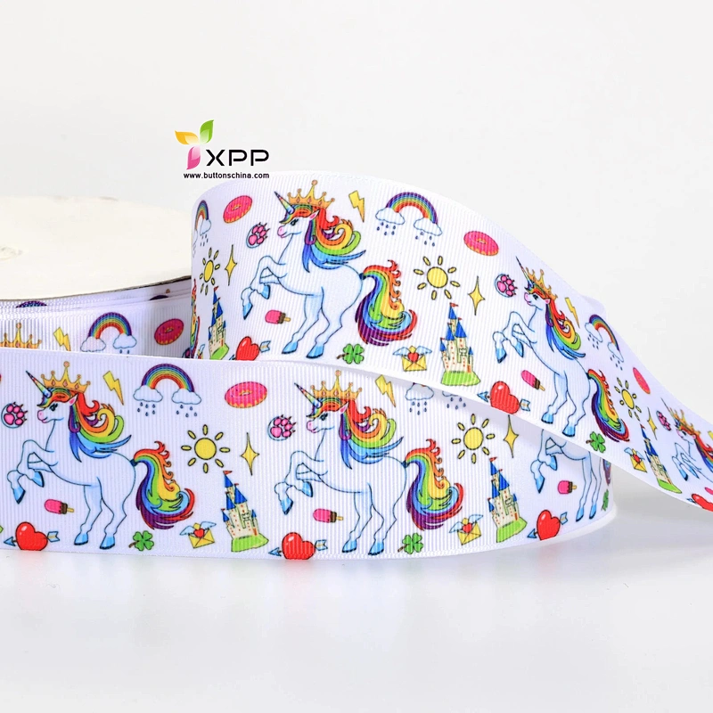 Grossgain polyester tape Print flower with many color double satin ribbon polyester double faced polyester ribbon double color satin ribbon single face satin ribbon