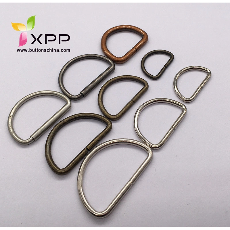 Metal alloy D-ring  D buckle for bag and garments