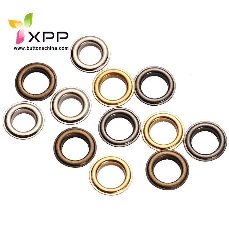 Metal brass eyelet for shoes and bag