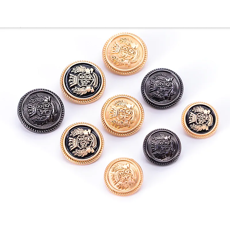 army metal button alloy sewing shank button metal sewing shank button