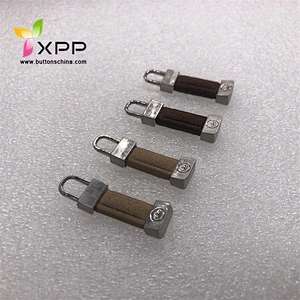 rubber puller metal rubber zipper puller alloy zipper puller
