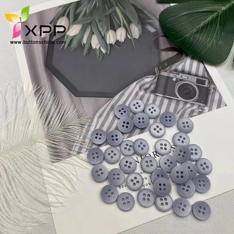 2H high quality plastic  button laser button fashion shirt button round 2h button