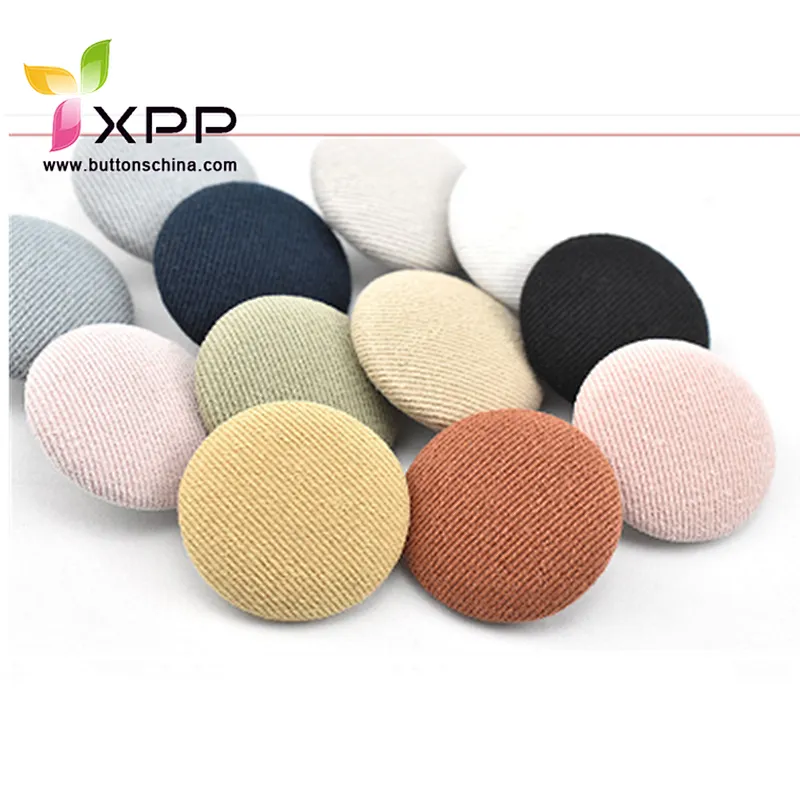 fabric coverd Button with plastic bottom for Clothes Furniture Hardware fabric covered button coverd button aluminium cover button fabric coverd buttons