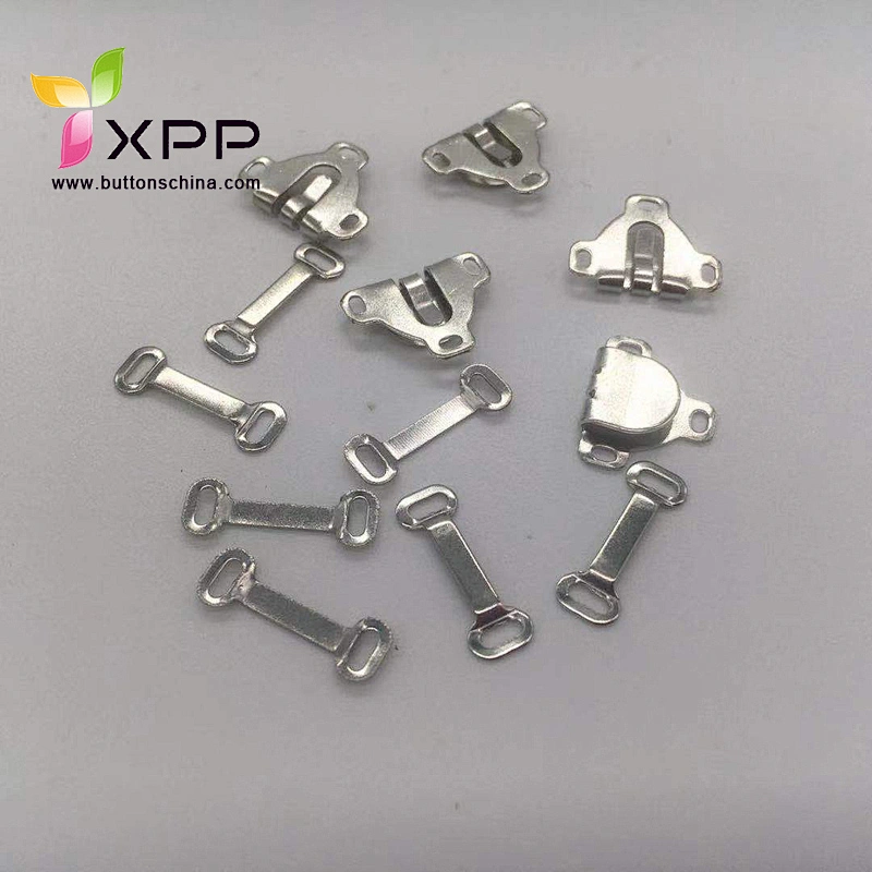 china manufactory metal trouser hook 4parts hook trouser hook button trouser