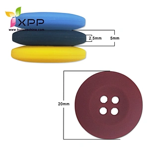 4H chalk with laser logo button white resin shirt button