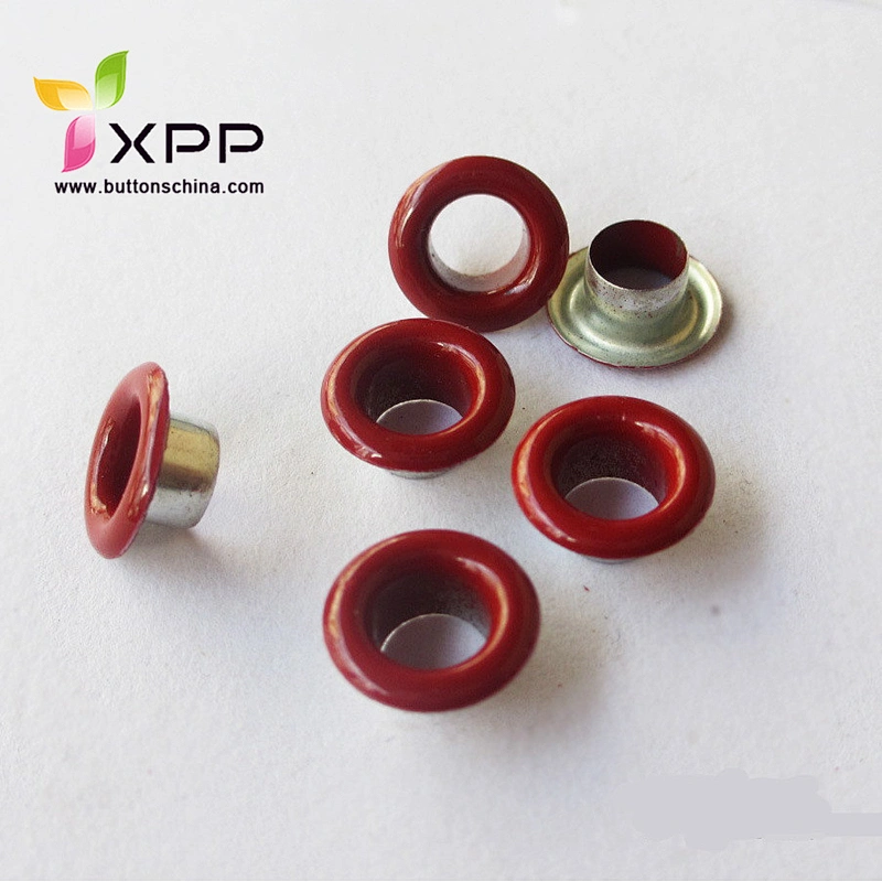 Metal brass eyelet with oil printing color
