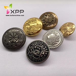 metal brass button army button seweing shank button