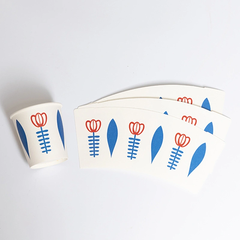 Paper Cups Raw Material 150GSM-380GSM Single/Double PE Coated Customized Logo Printing Paper Cup Fans