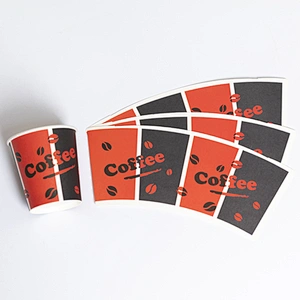 Paper Cups Raw Material 150GSM-380GSM Single/Double PE Coated Customized Logo Printing Paper Cup Fans