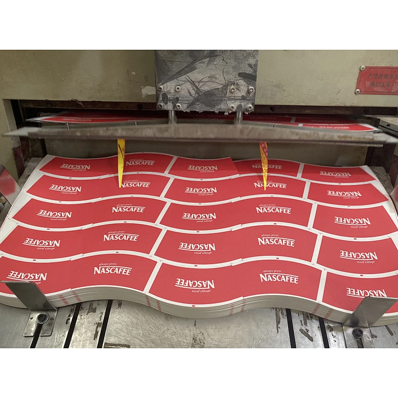 Custom Paper Cup Raw Material Shuhe Factory Paper Cup Fan Printer Pe Coated Paper Cup Fans