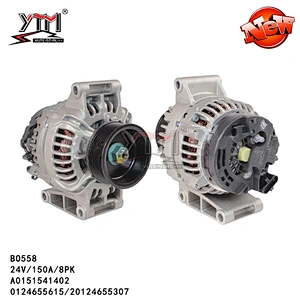 24V 150a alternator for Mercedes Benz Trucks 0124655615 20908 0124655615  0124655071 0124655277 0124655278