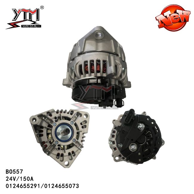 24V 150A Alternator BOSCH 0124655073, 0124655291, 0124655292 MERCEDES-BENZ 0001505350, 0001507250, A0001505350, A0001507250