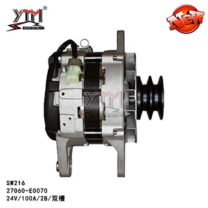 24V 100A 5PK Alternator 27060E0070 for Hino Tractor P11C E13C