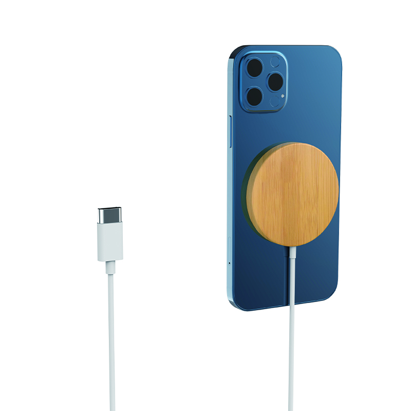 15W Magsafe Wireless Charger(Bamboo material)