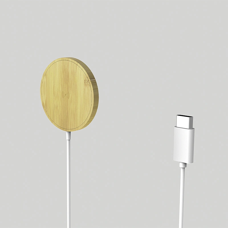 15W Magsafe Wireless Charger(Bamboo material)