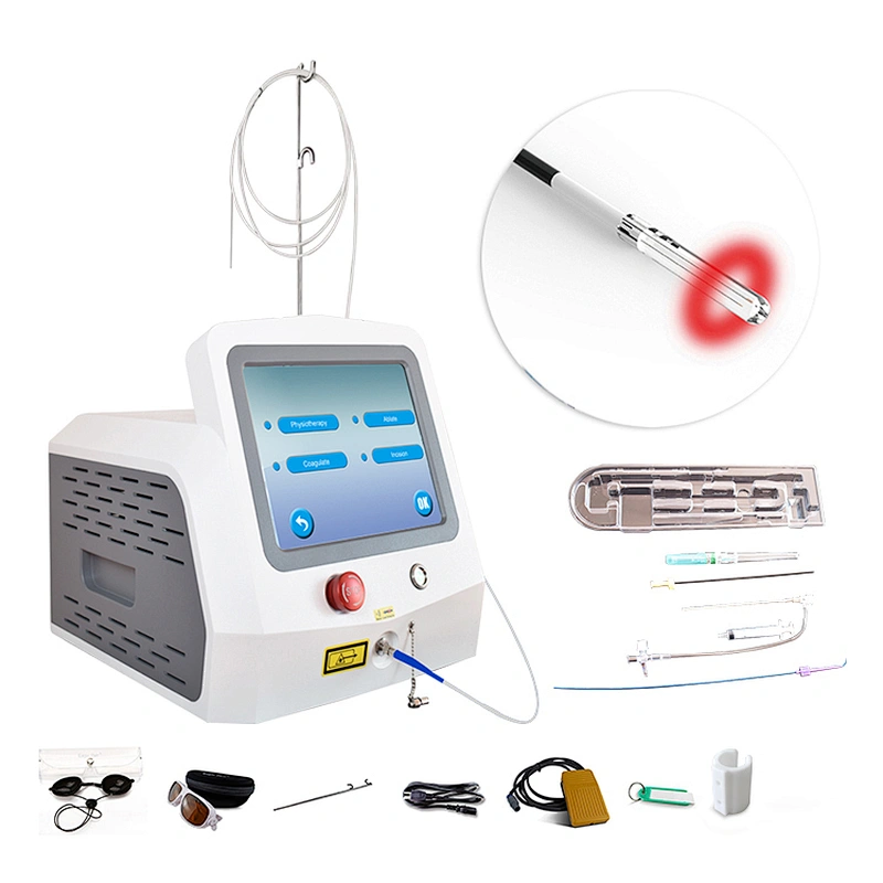 Germany Leg Vein Varicose Removal Treatment EVLT 980nm 1470nm Diode Laser For Vein Care equipment