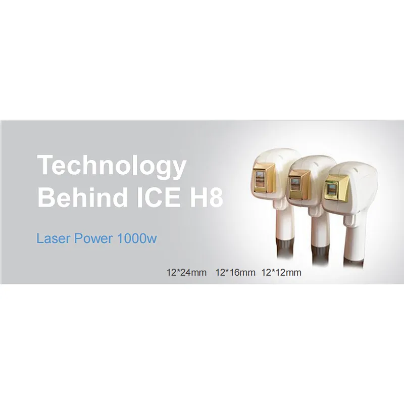 808 diode laser for permanent hair removal double cooling system