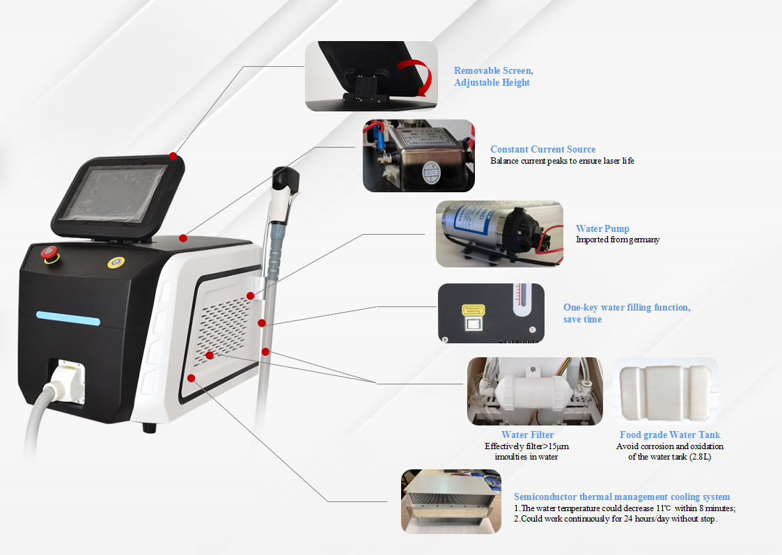 laser hair removal 808 medical diode