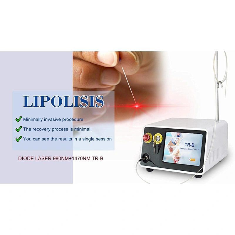 Non Invasive Therapy Body Slimming Lipo Fat Removal Diode Laser Machine 980nm1470nm